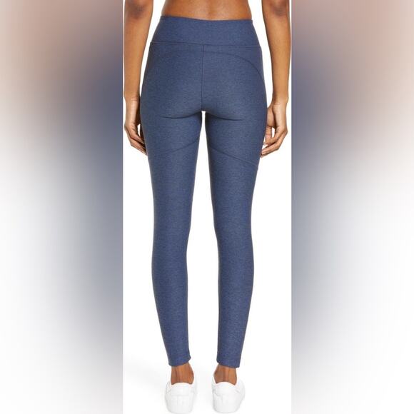 Outdoor Voices Warmup Navy Space Dye 7/8 Length Leggings Size Small - Picture 2 of 7